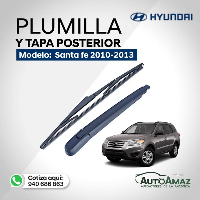 PLUMILLAS Y TAPA POSTERIOR HYUNDAI SANTA FE